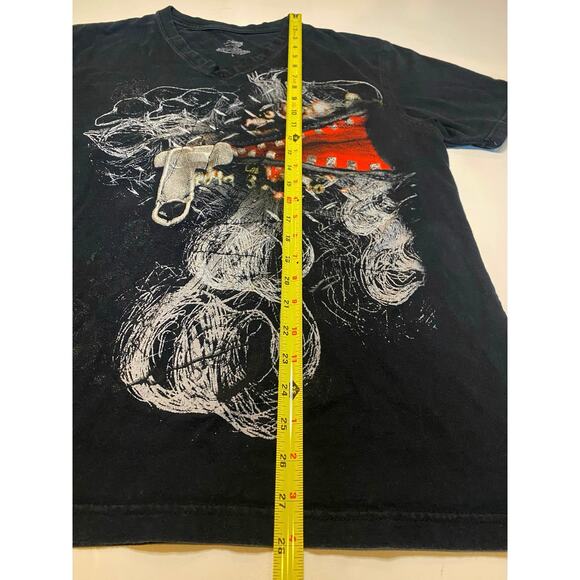 Daniel Cremieux V-Neck Retro Zipper Graphic T-Shirt Size Large - Picture 5 of 6